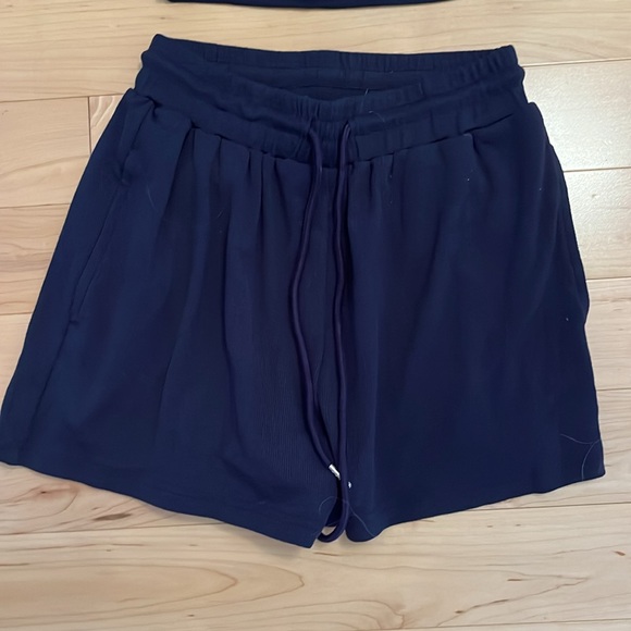 NWOT SHEIN PETITE Women’s Solid Crop Tank Top & Drawstring Waist Shorts - Picture 5 of 11